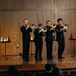 Recital photo of Maniacal 4 trombone quartet